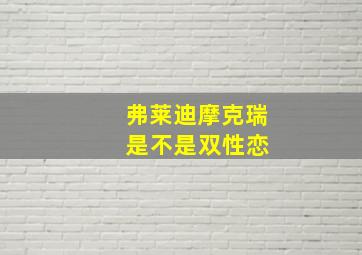 弗莱迪摩克瑞 是不是双性恋